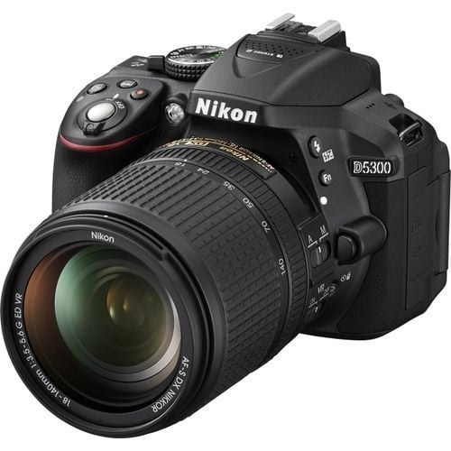Nikon D5300 DSLR Camera with AF-P VR DX 18-55mm and Compatible AP-P DX 70-300mm Lenses With WiFi Support – Black
