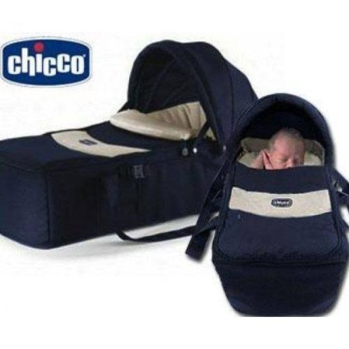 Chicco Baby Career Baby Bag Transporter Soft Carry Cot Baby Bed - Navy Blue