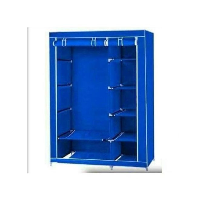 Generic Double Foldable Wardrobe 2 column Wardrobes  - Blue