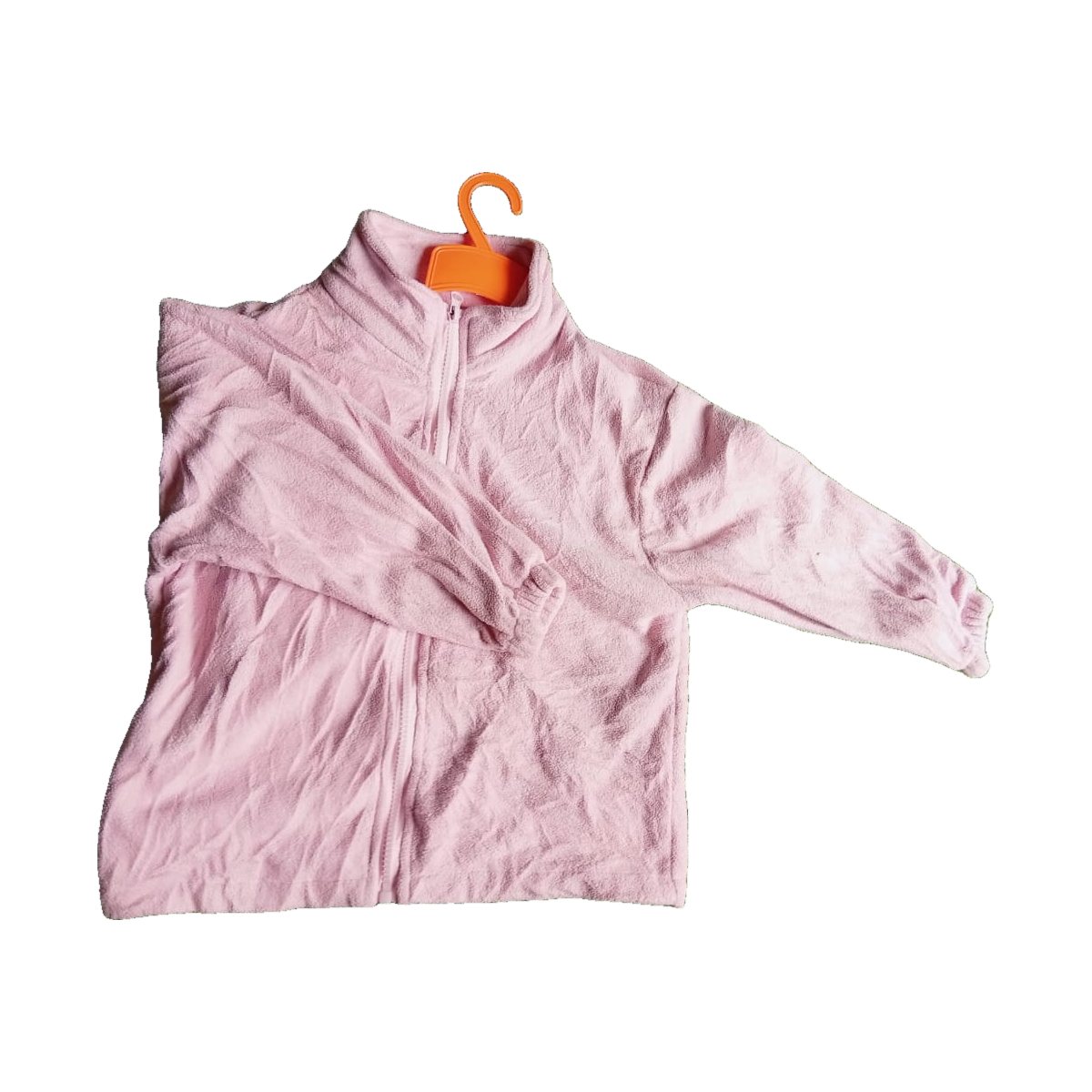 Girls' Pale Pink Fleece Zip-Up Jacket