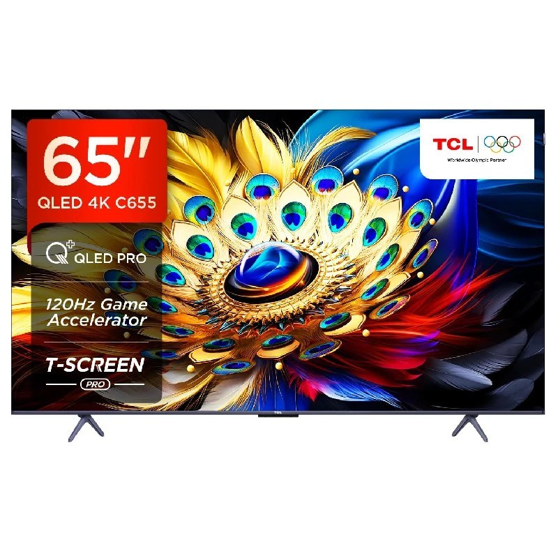 TCL 65 inch QLED PRO 4K Ultra HD Smart Google TV | 65C655