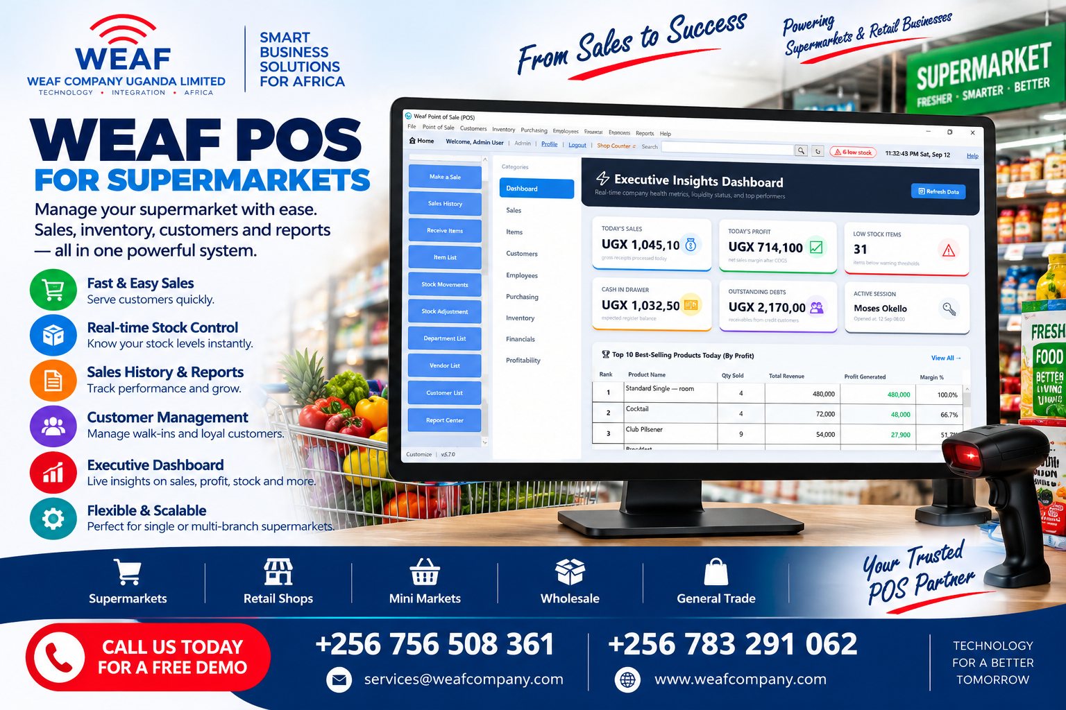 WEAF POS for Supermarkets