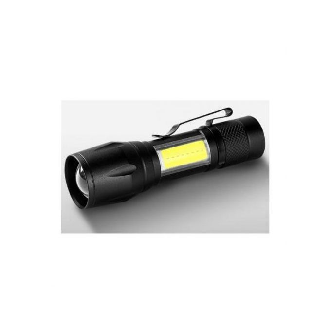 USB Rechargeable Zoomable Aluminum Flashlight Torch